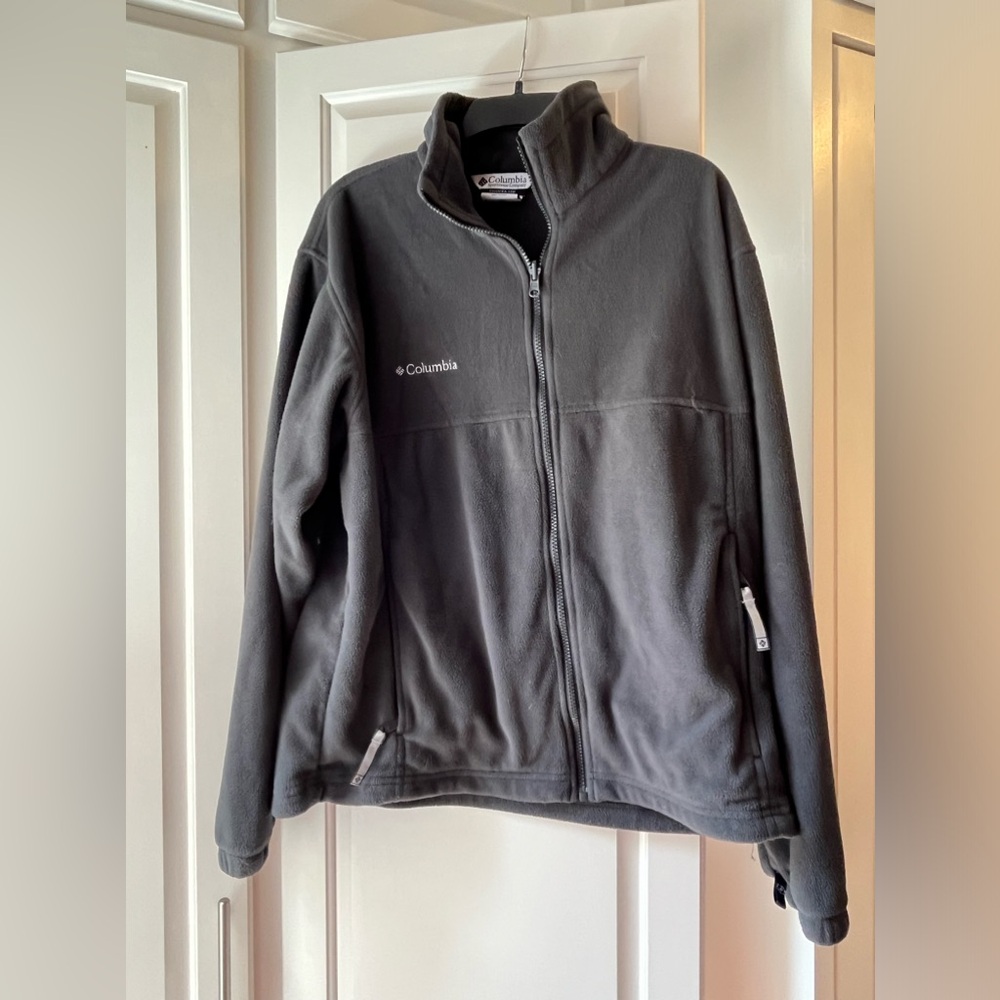 Columbia Fleece Zip Jacket Men’s M. Gray.